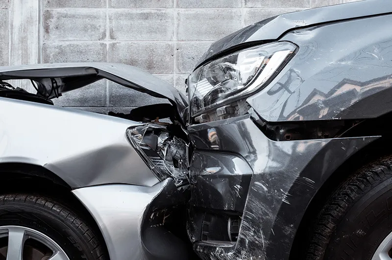 Car accident scene